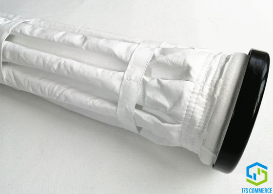 Boncuk Manşeti 8 Pile 160mm PTFE Filtre Torbası Genişletilmiş Filtre Alanı