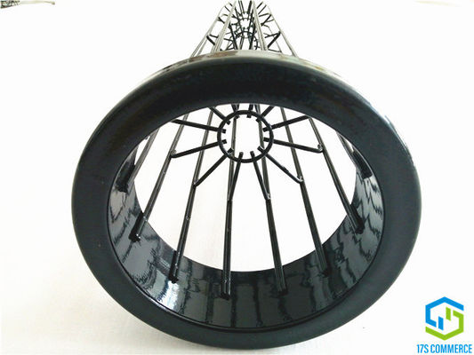 Gümrüklü Dikey Wire12 Işın Yıldız Kafesi Silikon Kaplama Plise Kafesi 120mm Örümcek Kafesi Karbon Çelik Çanta Ev Kafesi