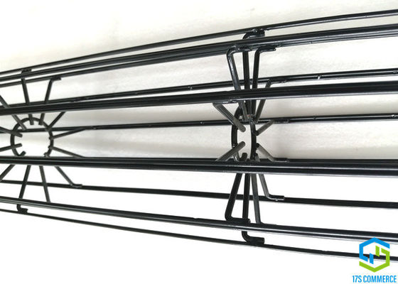 Gümrüklü Dikey Wire12 Işın Yıldız Kafesi Silikon Kaplama Plise Kafesi 120mm Örümcek Kafesi Karbon Çelik Çanta Ev Kafesi